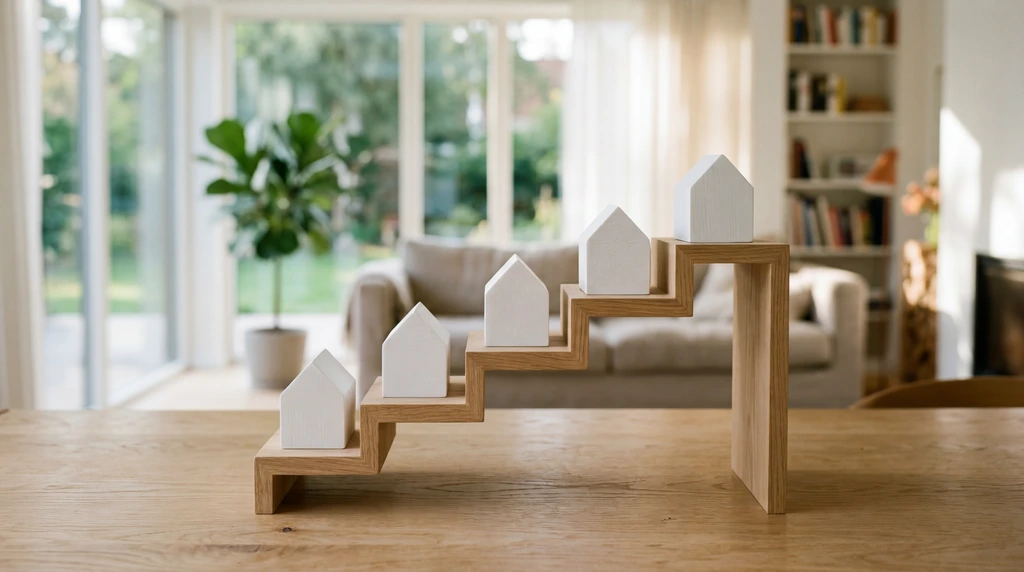 Symbolische Darstellung der Mietpreisbremse, die eine weitere Erhöhung stoppt