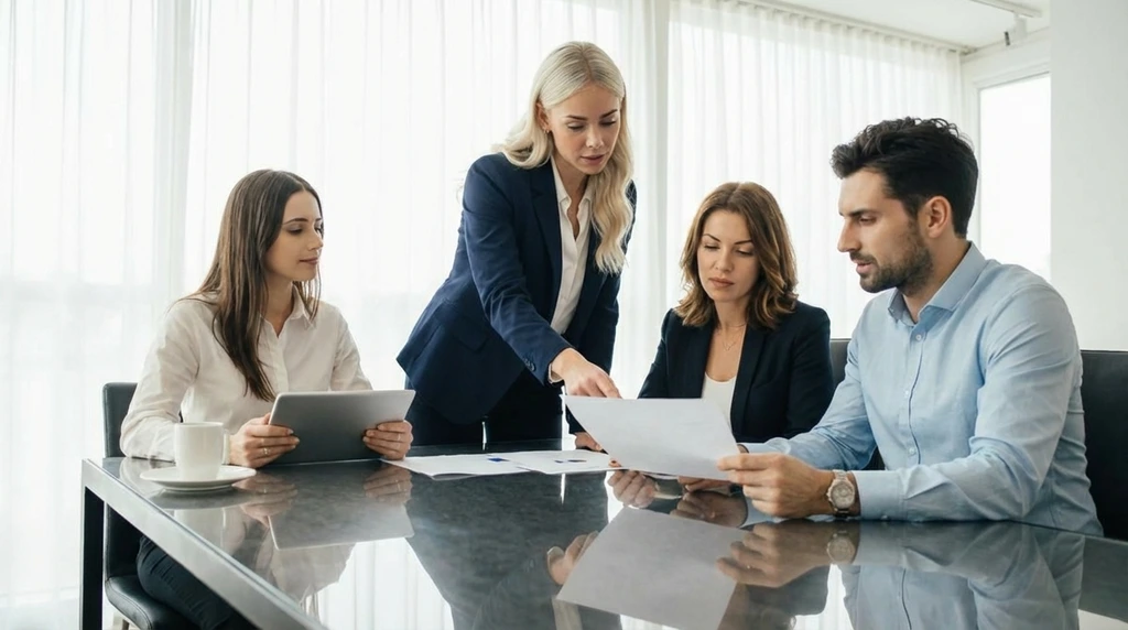 Illustration eines erfolgreichen und schnellen Immobilienverkaufs